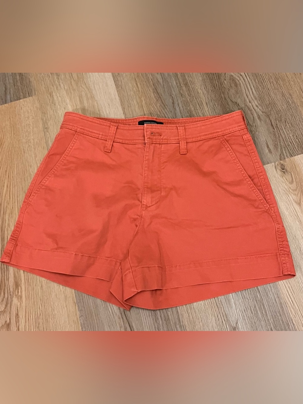 Banana Republic Coral Orange Twill Shorts